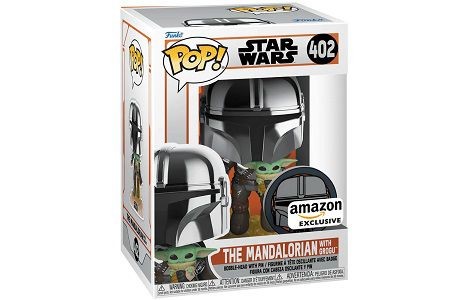 Funko POP 402 The Mandalorian Flying with The Child