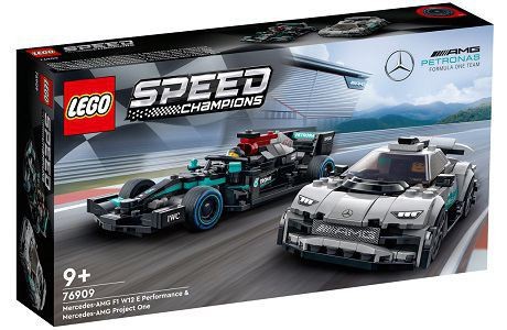 Lego Speed Champions 76909 Mercedes-AMG F1 W12 E Performance and Mercedes-AMG Project One