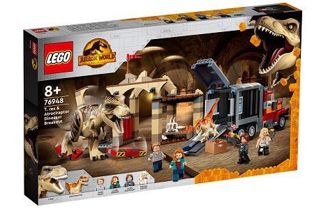 Lego Jurassic World 76948 T. rex and Atrociraptor Dinosaur Breakout