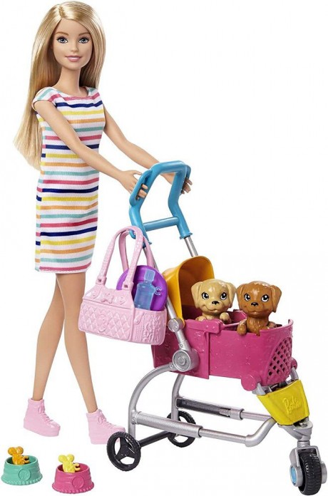 ​Barbie Stroll ‘n Play Pups-1