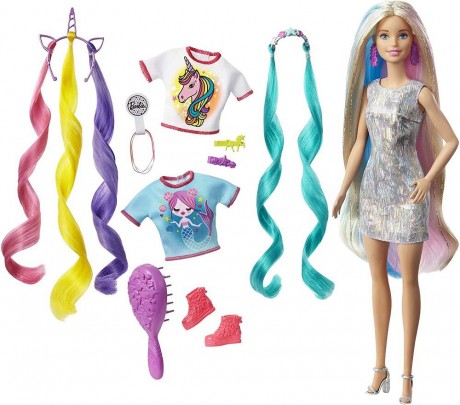 Barbie Fantasy Hair Doll-1