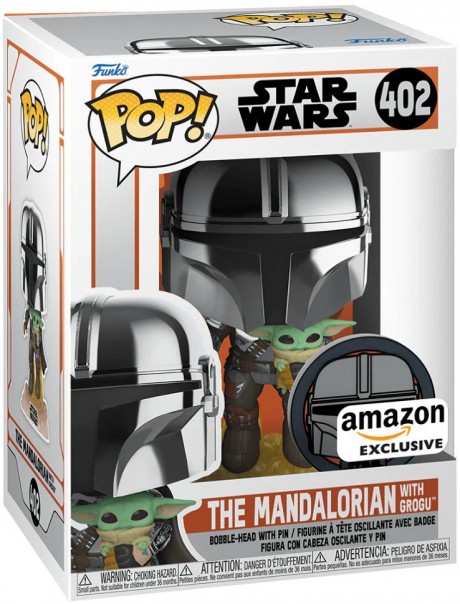 Funko POP 402 The Mandalorian Flying with The Child