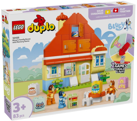 LEGO Duplo 10459 Bluey's Family House with Memory Game