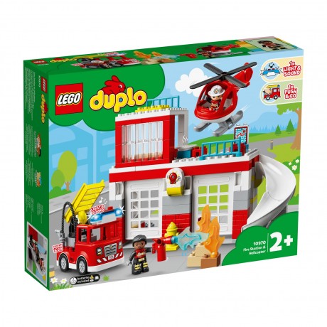 Lego Duplo 10970 Fire Station and Helicopter