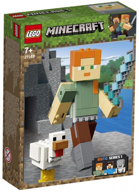 Lego Minecraft 21149 Alex BigFig with Chicken