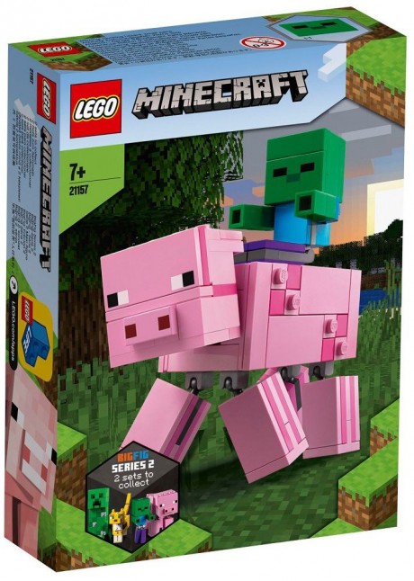 Lego Minecraft 21157 BigFig Pig with Baby Zombie