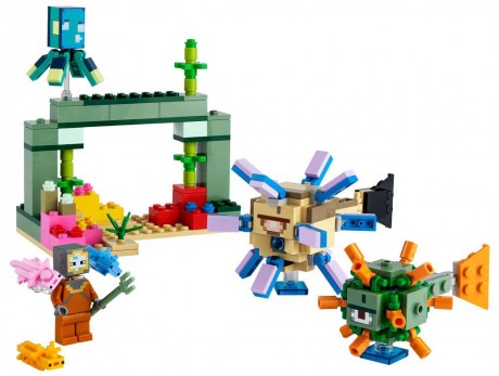 Lego Minecraft 21180 The Guardian Battle-1