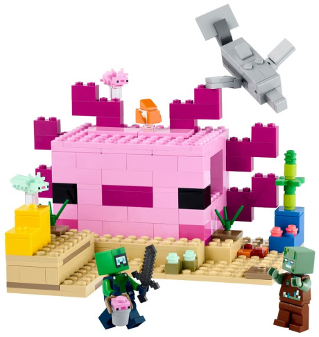 Lego Minecraft 21247 The Axolotl House-1