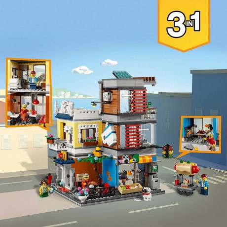 Lego Creator 31097 Townhouse Pet Shop and Cafe-3