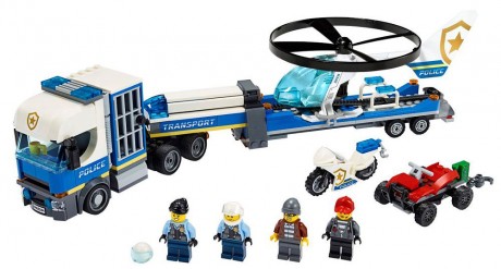 Lego City 60244 Police Helicopter Transport-1