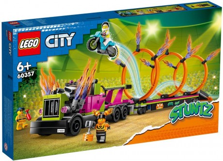 Lego City 60357 Stunt Truck and Ring of Fire Challenge