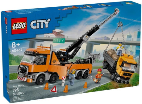 LEGO City 60467 Heavy-Duty Recovery Tow Truck with Crane
