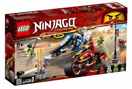 Lego Ninjago 70667 Kai’s Blade Cycle and Zane’s Snowmobile 