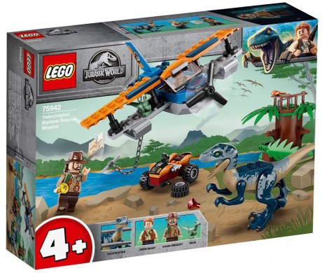 Lego Jurassic World 75942 Velociraptor: Biplane Rescue Mission