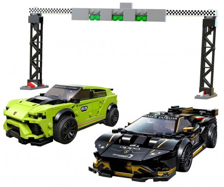 Lego Speed Champions 76899 Lamborghini Urus ST-X and Lamborghini Huracan Super Trofeo EVO-1