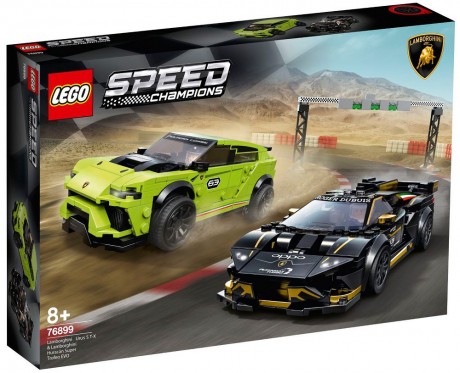 Lego Speed Champions 76899 Lamborghini Urus ST-X and Lamborghini Huracan Super Trofeo EVO