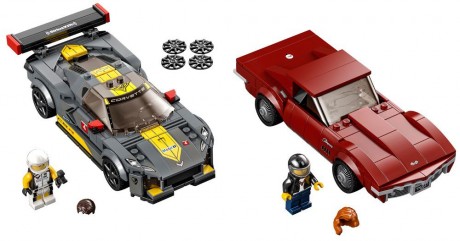 Lego Speed Champions 76903 Chevrolet Corvette C8.R Race Car and 1968 Chevrolet Corvette-1