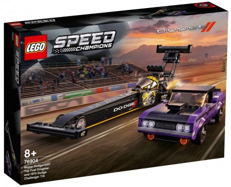 Lego Speed Champions 76904 Mopar Dodge//SRT Top Fuel Dragster and 1970 Dodge Challenger T/A