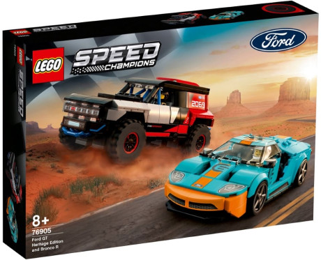 Lego Speed Champions 76905 Ford GT Heritage Edition and Bronco R