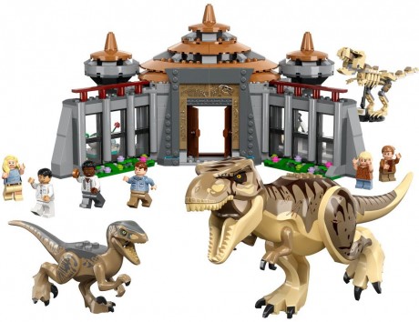 Lego Jurassic World 76961 Visitor Center: T. rex & Raptor Attack-1