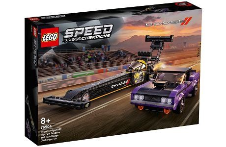 LEGO Speed Champions 76904 Mopar Dodge//SRT Top Fuel Dragster and 1970 Dodge Challenger T/A