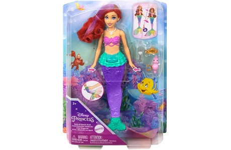 בובת אריאל בת הים הקטנה שוחה