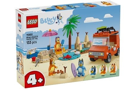 LEGO Bluey 11202 Bluey's Beach and Family Car Trip