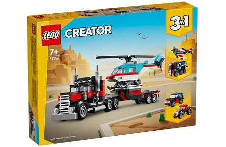 LEGO Creator 31146 Flatbed Truck with Helicopter