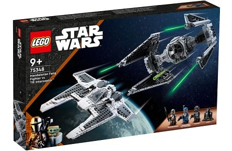 LEGO Star Wars 75348 Mandalorian Fang Fighter vs. TIE Interceptor