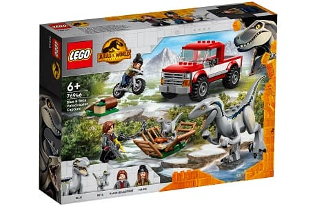 LEGO Jurassic World 76946 Blue and Beta Velociraptor Capture