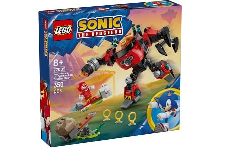 LEGO Sonic The Hedgehog 77005 Knuckles vs. Dr. Eggman Egg Crusher Mech